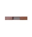 Raft suspendat din pal, Ravenna, 212x34x31 cm, stejar