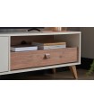 Comoda TV din pal, Mayer, 192 cm, alb, lemn