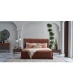 Comoda din pal cu 3 sertare, Matilda, 109.5x50x82 cm, nuc