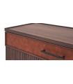 Comoda din pal cu 3 sertare, Matilda, 109.5x50x82 cm, nuc