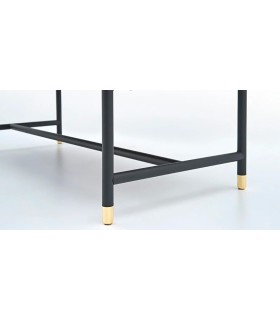 Comoda din pal cu 3 sertare, Matilda, 109.5x50x82 cm, nuc