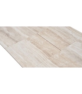 Masa dining extensibila, din pal, Brita, 160x86x78 cm, bej