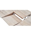 Masa dining extensibila, din pal, Brita, 160x86x78 cm, bej