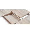 Masa dining extensibila, din pal, Brita, 160x86x78 cm, bej