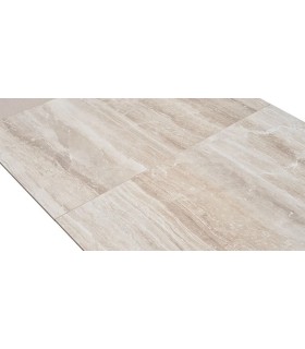 Masa dining extensibila, din pal, Brita, 160x86x78 cm, bej