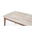 Masa dining extensibila, din pal, Brita, 160x86x78 cm, bej