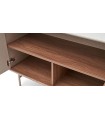 Bufet din pal cu 2 usi si 2 sertare, Brita, 209x49x83 cm, bej