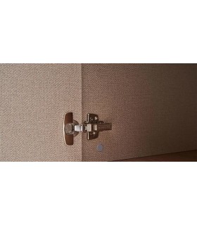 Bufet din pal cu 2 usi si 2 sertare, Brita, 209x49x83 cm, bej