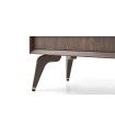 Biblioteca din pal, cu usi si sertar, Venera, 92x45x156 cm, nuc