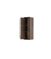 Raft suspendat din pal si metal, Venera, 60 cm, nuc