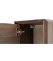 Raft suspendat din pal si metal, Venera, 60 cm, nuc