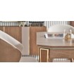 Masa dining extensibila, Likya, 210x90x76 cm, nuc