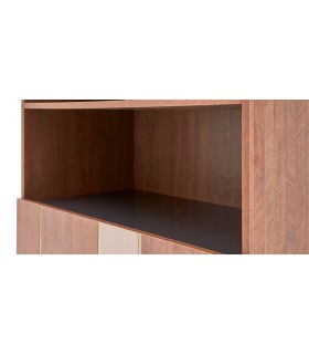 Biblioteca din pal, Likya, nuc, crem