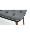 Bancheta tapitata Diamond, 140x45x44 cm, gri