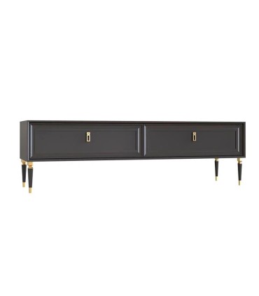 Comoda TV din pal si MDF, Lorenta, 180 cm, antracit