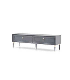 Comoda TV din pal si MDF, Lorenta, 180 cm, antracit