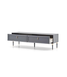 Comoda TV din pal si MDF, Lorenta, 180 cm, antracit