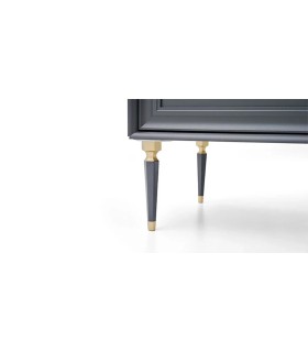 Comoda TV din pal si MDF, Lorenta, 180 cm, antracit