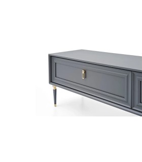 Comoda TV din pal si MDF, Lorenta, 180 cm, antracit