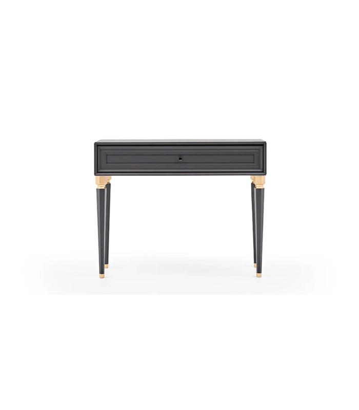 Comoda din MDF cu sertar, Lorenta, 109x45x85 cm, gri antracit