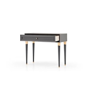 Comoda din MDF cu sertar, Lorenta, 109x45x85 cm, gri antracit