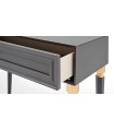 Comoda din MDF cu sertar, Lorenta, 109x45x85 cm, gri antracit