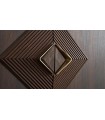 Bufet din pal si MDF, cu 4 usi si sertar interior, Valentin, 225x50x83 cm, nuc, gri