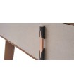 Bufet din pal cu 4 usi, Nova, 202x50x81 cm, nuc, bej