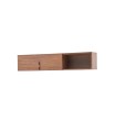 Raft suspendat din pal, Nova, 160 cm, bej, nuc