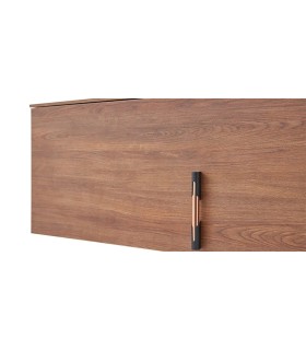 Raft suspendat din pal, Nova, 160 cm, bej, nuc