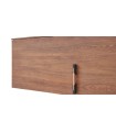 Raft suspendat din pal, Nova, 160 cm, bej, nuc