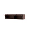 Raft de perete din pal cu 2 usi, Matilda, 144x35.4x29.6 cm, nuc
