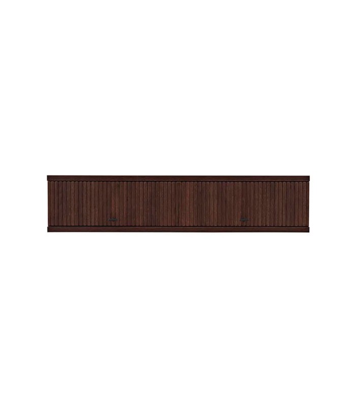 Raft de perete din pal cu 2 usi, Matilda, 144x35.4x29.6 cm, nuc