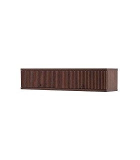 Raft de perete din pal cu 2 usi, Matilda, 144x35.4x29.6 cm, nuc