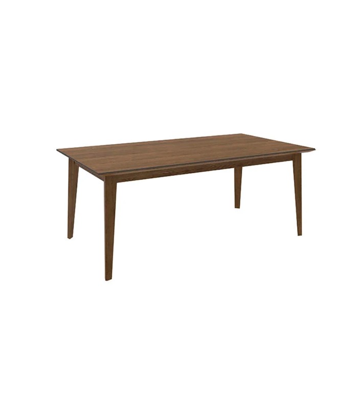 Masa dining din pal si MDF, Carbon, 190x100x80 cm, nuc