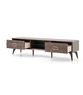 Comoda TV din pal, Venera, 215 cm, nuc