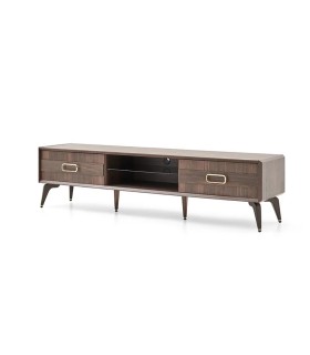 Comoda TV din pal, Venera, 215 cm, nuc
