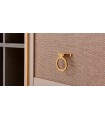 Biblioteca din pal si MDF, cu usa si rafturi, Hector Young, 90x42x180 cm, stejar gri