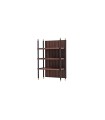 Raft de perete din pal si metal, Matilda, 63x34x98 cm, nuc