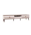Comoda TV din pal, Diamond Pure, 210 cm, crem