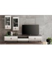 Comoda TV din pal, Diamond Pure, 210 cm, crem
