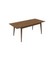 Masa extensibila din pal, Carbon 160x92x80 cm, nuc