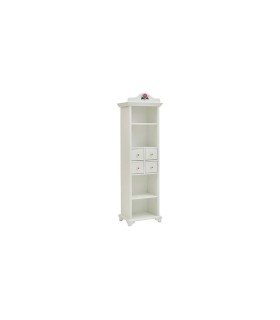 Biblioteca din pal, Secret Garden, 55x39x187 cm, alb