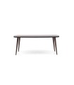 Masa dining din pal, Diamond, 200x90x78.5 cm, nuc, negru