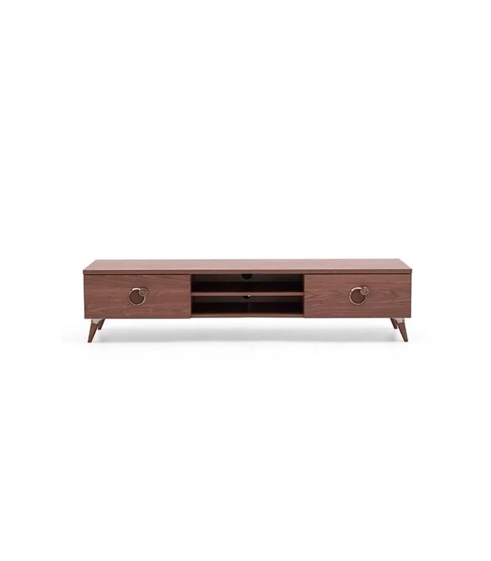 Comoda TV din pal, Clara, 200 cm, nuc