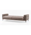 Canapea extensibila cu 3 locuri, tapitata cu stofa, Larina, bej