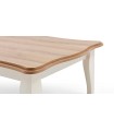 Masuta cafea din pal si MDF, Riena, 120x71x35 cm, alb mat, stejar
