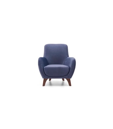Fotoliu Cosy, tapitat cu catifea, bleumarin