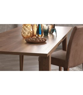 Masa dining extensibila, din pal, Ravenna, 160x90x75 cm, stejar