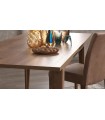 Masa dining extensibila, din pal, Ravenna, 160x90x75 cm, stejar